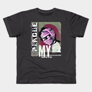 My quarantine costume: Plague-the curse (mummy) Kids T-Shirt